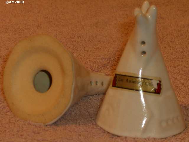 Teepee shakers glazed white sand